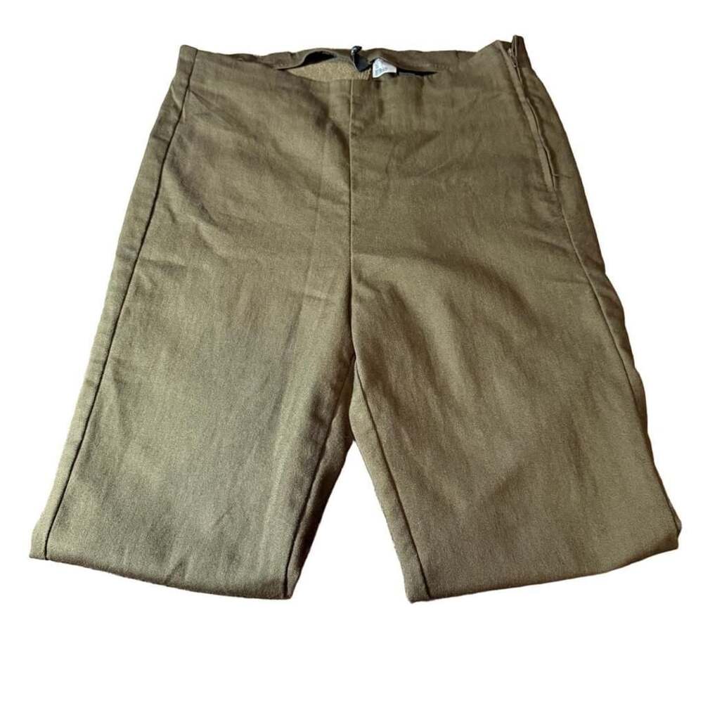 Divided by H&M Pants Size 6 Greenish Brown Cotton Blend Side Zip